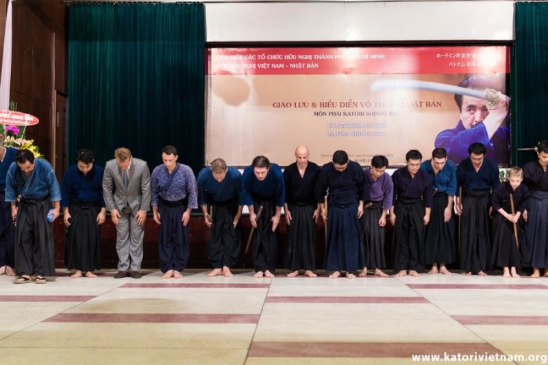 Kenjutsu, Kendo, Karate, Iaido and Aikido The event marked 3 years of existence and development of Tenshin Shoden Katori Shinto Ryu in Vietnam