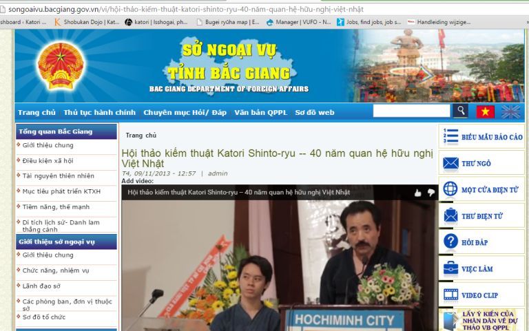 Kiếm thuật Katori Việt Nam trên Truyền hình Quốc gia