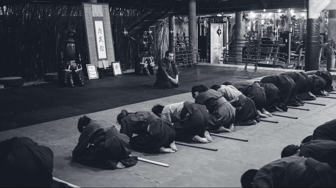 Bowing at the Seminar in Vietnam with Otake Sensei